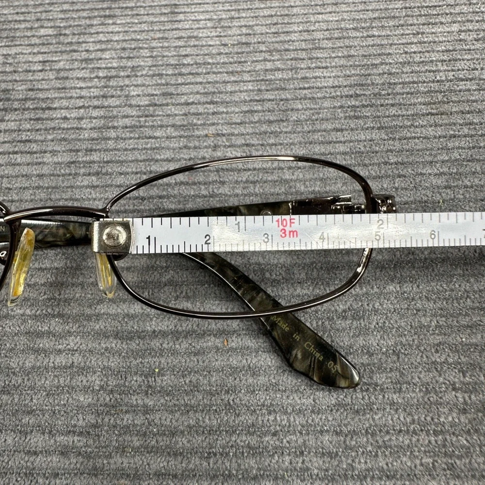 Dana Buchman Kassidy BK Oval Eyeglasses Frames Brown Marbled 50-16-128